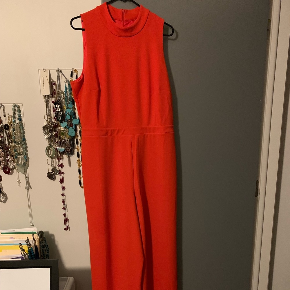 Alfani Stunning orange lined jumpsuit